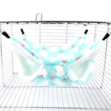 Hamster Hammock Small Pet Hanging Bed Double Warm Thickened Honeybug Flying Squirrel Guinea Pig Hammock Pet Cage Accessories