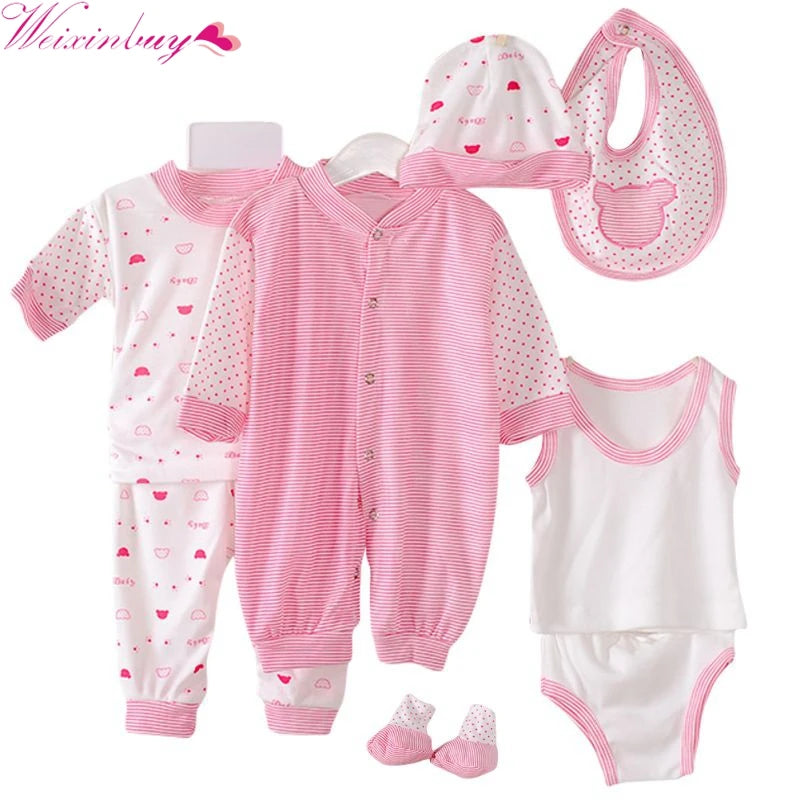 8PCS Newborn Baby Clothing Set Tracksuit Infant Boy Clothes Children Cloth Suit New Born Toddler Girl Boy Baby Clothing Sets