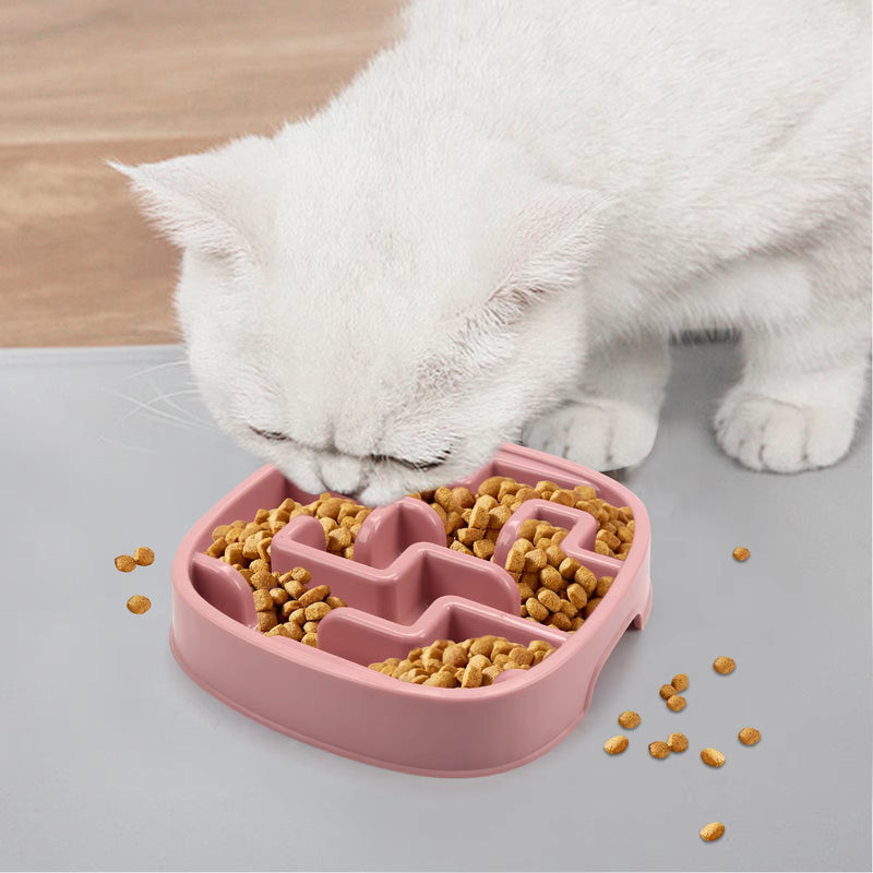 Pet Supplies Dog Cat anti Choking Feeding Food Bowls Puppy Slow down Eating Feeder Dish Prevent Obesity New Product Variety