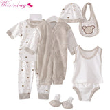 8PCS Newborn Baby Clothing Set Tracksuit Infant Boy Clothes Children Cloth Suit New Born Toddler Girl Boy Baby Clothing Sets