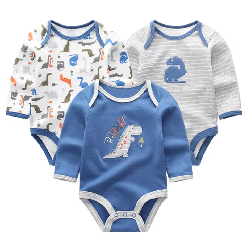 Baby Clothing 2022 Winter Newborn Jumpsuits Baby Boy Girl Romper Long Sleeve Infant Ropa Bebe Clothes O-Neck Baby Product