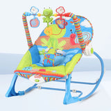 Baby Bouncer Infant to Toddler Rocker & Seat with Vibrations and Removable -Toy Bar, Blue