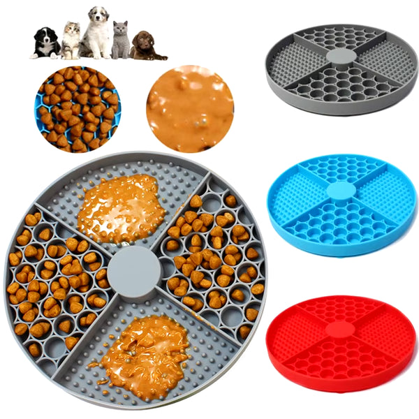 Silicone Licking Pad Pet Dog Lick Pad Bath Peanut Butter Slow Eating Licking Feeder Cat Lickmat Feeding Dog Lick Mat Pet Product