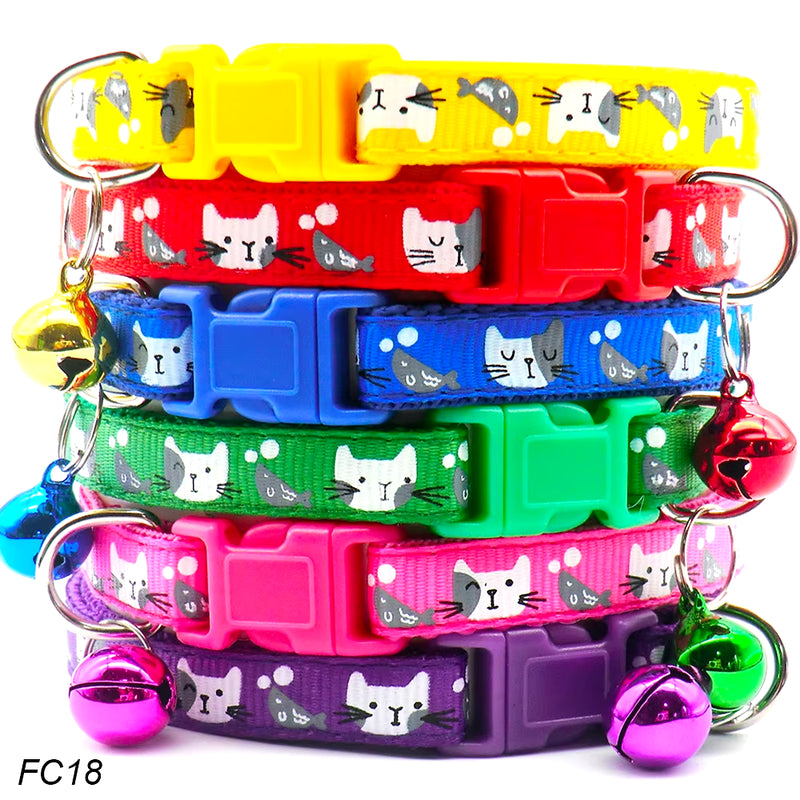 Wholesale 100Pcs Dog Collar with Bell Customize Adjustable Pet Product Accessories Buckles Cat ID Tag Bow Ties Rabbit Neckties