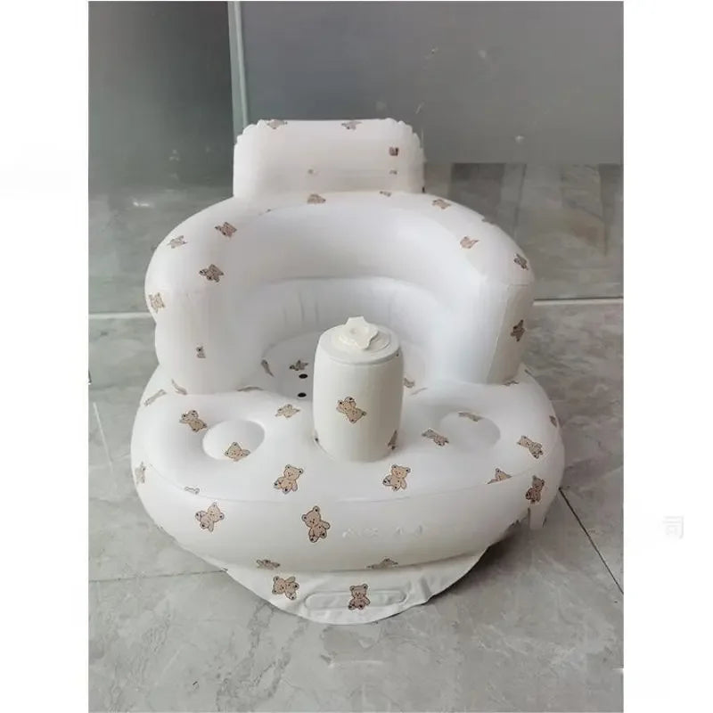 Inflatable Baby Chair Multifunctional Sofa Seat Baby Safety Swimming Chair Folding Baby Bathtub Baby Sofa Baby Bathing Stool