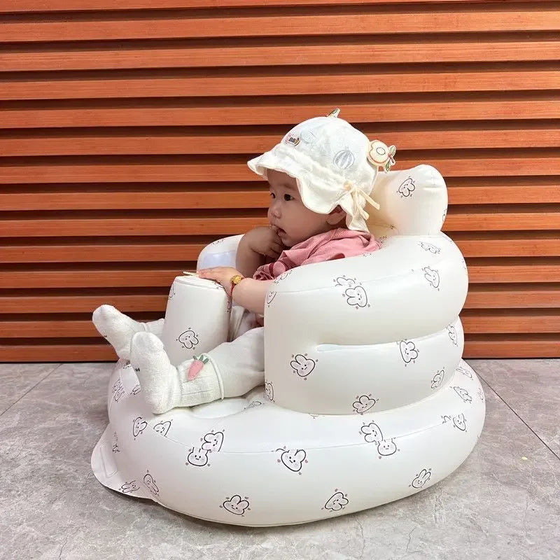 Inflatable Baby Chair Multifunctional Sofa Seat Baby Safety Swimming Chair Folding Baby Bathtub Baby Sofa Baby Bathing Stool