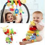 Baby Toy Newborn Music Bed Hanging Pendant Soft Cloth Plush Kid Baby Crib Cot Pram Hanging Rattles Spiral Stroller&Car Seat Toy with Ringing Bell