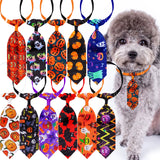 50Pcs Halloween Dog Supplies Small Dog Cat Bow Tie Neckties Skull Pet Accessories Pet Dog Hair Accessories for Small Dog Bows