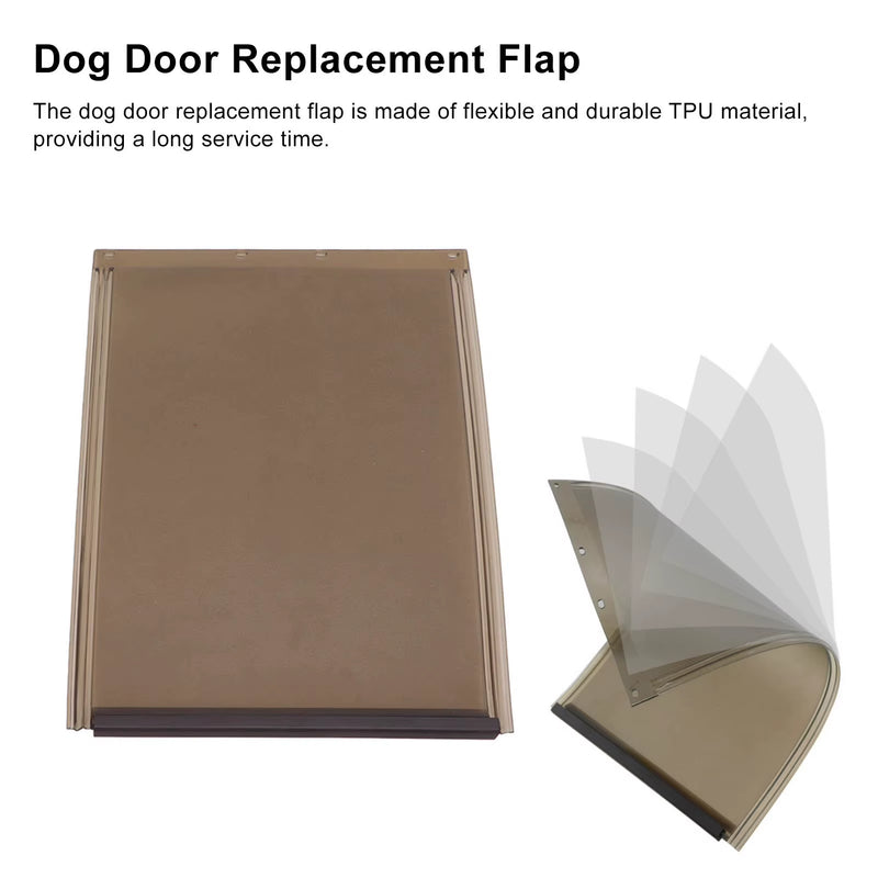 Dog Door Flap Impact Resistant TPU Dog Door Replacement Flap for Aluminum Pet Door Plastic Pet Door