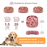 Pet Supplies Dog Cat anti Choking Feeding Food Bowls Puppy Slow down Eating Feeder Dish Prevent Obesity New Product Variety