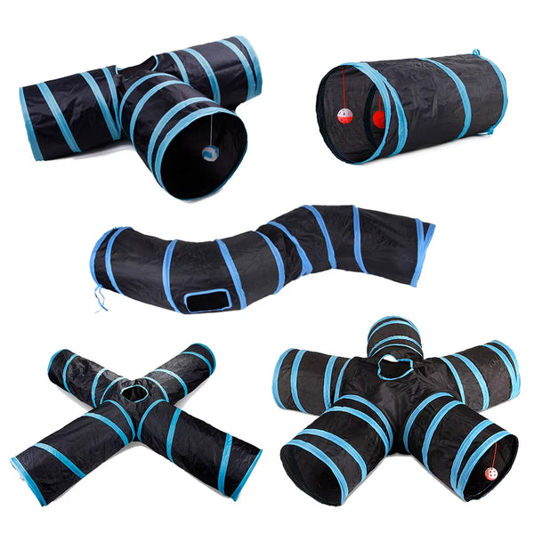 5/4/3Holes Cat Tunnel Tube Funny Kitten Toys Foldable Toys for Cat Interactive Cat Training Rabbit Animal Play Games Pet Product