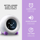 Ready to Rise Children'S Sleep Trainer Night Light and Sleep Sounds Machine Alarm Clock