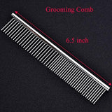 7 Inch Dog Grooming Kit Pet Cat Grooming Scissors Tool round Tips Professional Stainless Steel Curved Straight Thinning Shears Clippers (7 Inch, Blue)