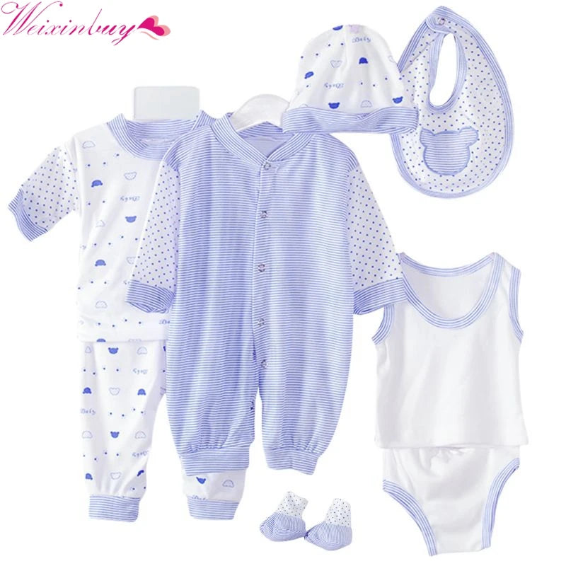 8PCS Newborn Baby Clothing Set Tracksuit Infant Boy Clothes Children Cloth Suit New Born Toddler Girl Boy Baby Clothing Sets