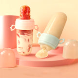 Newborn Food Feeding Eat Fruit Complementary Food Baby Bite Bag Feed Rice Cereal Spoon Silicone Pacifier Tool Baby Supplies