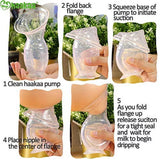 Manual Breast Pump with Suction Base Breastfeeding Milk Pump(4Oz/100Ml)