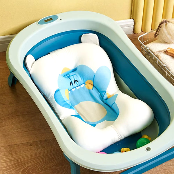 Anti-Slip Baby Bath Cushion Portable Baby Care Product Dinosaur Shower Support Mat Plastic Infant Bathtub Pad Newborn