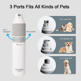 Professional Dog Nail Grinder with LED Light and Training Whistle, Quiet Stepless Speed Motor with 20H Working Time Smooth Paws Grooming for Large Medium Small Dog and Cat