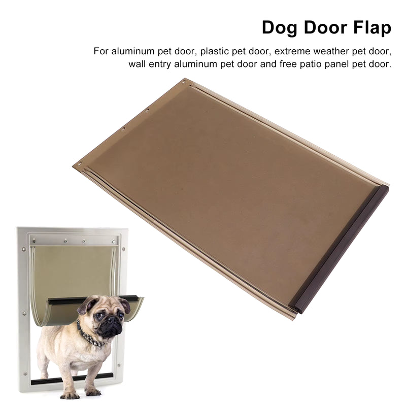 Dog Door Flap Impact Resistant TPU Dog Door Replacement Flap for Aluminum Pet Door Plastic Pet Door