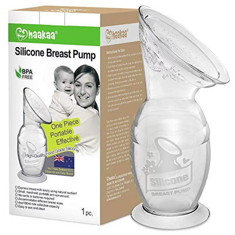 Manual Breast Pump with Suction Base Breastfeeding Milk Pump(4Oz/100Ml)