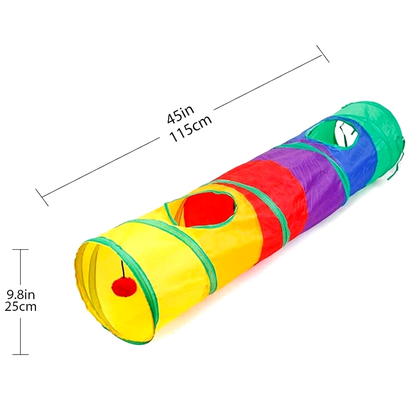 5/4/3Holes Cat Tunnel Tube Funny Kitten Toys Foldable Toys for Cat Interactive Cat Training Rabbit Animal Play Games Pet Product