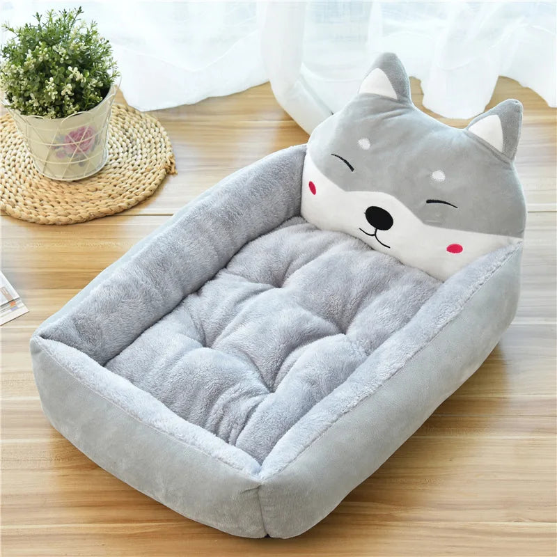 Cute Dog Bed for Small Large Dogs Cushion Luxury Dog Bed House Sofa Pet Product Plush Dog Accessories Pitbull Chihuahua