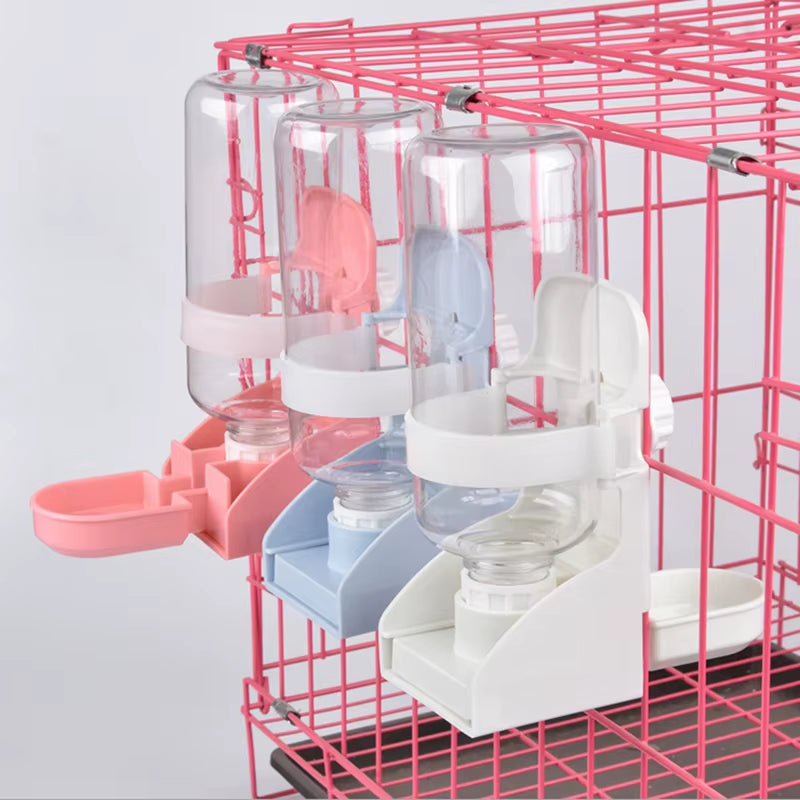 500ML Pet Parrots Birds Drinker Pigeon Rabbit Drinking Water Feeder Bowl Cat Dog Cage Hanging Water Dispenser Device Pet Product