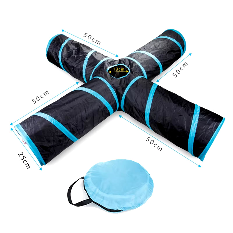 5/4/3Holes Cat Tunnel Tube Funny Kitten Toys Foldable Toys for Cat Interactive Cat Training Rabbit Animal Play Games Pet Product