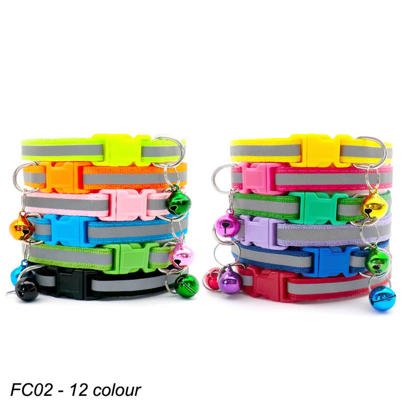 Wholesale 100Pcs Dog Collar with Bell Customize Adjustable Pet Product Accessories Buckles Cat ID Tag Bow Ties Rabbit Neckties