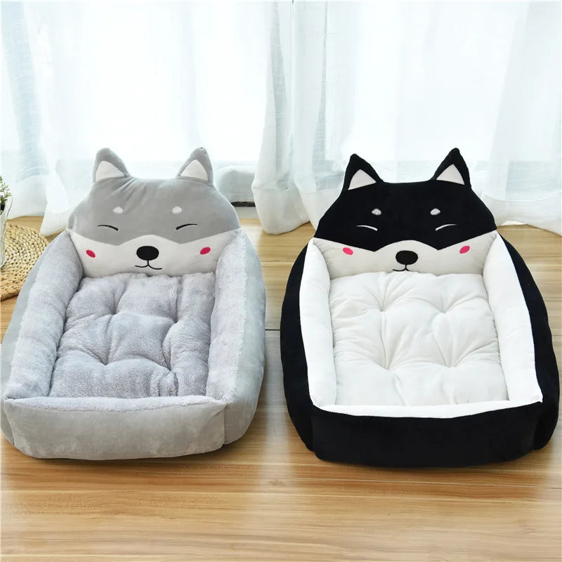 Cute Dog Bed for Small Large Dogs Cushion Luxury Dog Bed House Sofa Pet Product Plush Dog Accessories Pitbull Chihuahua