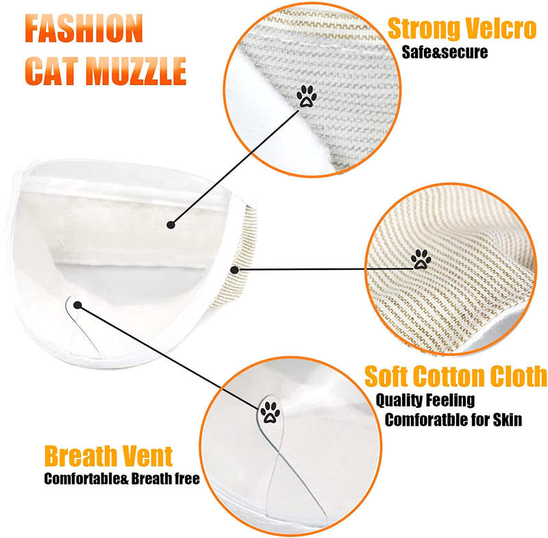 Transparent Cat Muzzle Breathable Dogs Cats Bathing Grooming Tools anti Bite Puppy Kitten Muzzles Mask Pet Product