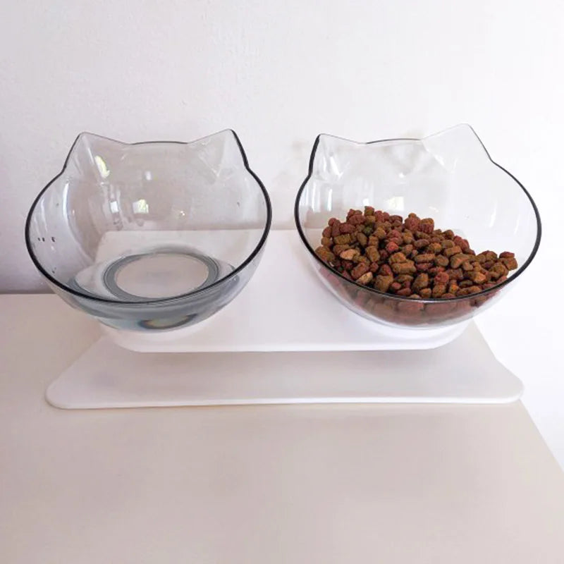 Non-Slip Double Cat Bowl Dog Bowl with Stand Pet Feeding Cat Water Bowl for Cats Food Pet Bowls for Dogs Feeder Product Supplies