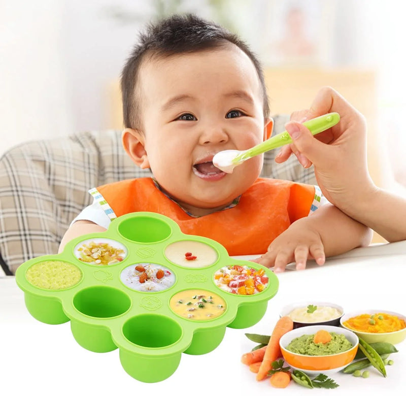 Baby Food Storage for Baby Food Freezing and Baby Food Containers BPA Free & FDA Approved (Green)B