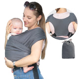 Wrap Carriers Organic Cotton Slings, for Toddlers,Infant,Newborn 35 Lbs, Dark Gray