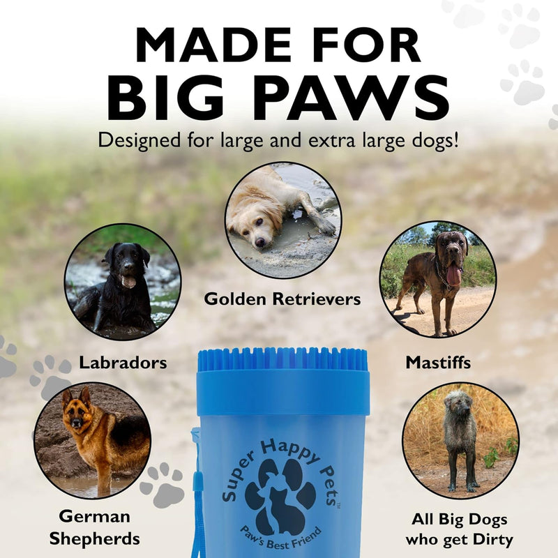 Dog Paw Cleaner for Large Dogs Makes Washing Muddy Paws EASY! Paws' Best Friend Makes  and Super Happy Owners! Special Extra Large Size for Even the BIGGEST Furries!