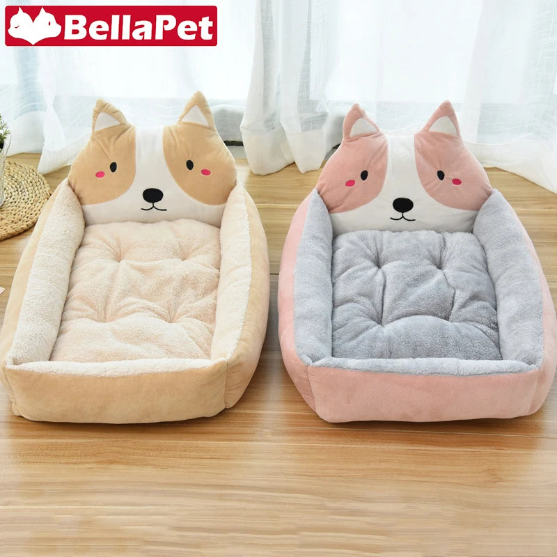 Cute Dog Bed for Small Large Dogs Cushion Luxury Dog Bed House Sofa Pet Product Plush Dog Accessories Pitbull Chihuahua