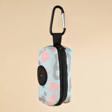 Abstract Designer Print Cute Design Pet Poop Bag Holder Dispenser without Poop Bag and Leashes Can Attached with Any Dog Leashes