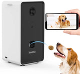 Dog Cat Camera Treat Dispenser, 720P/1080P Night Vision Pet Cam, App Control Tossing, 2 Way Audio Chat Listen, Suction Cup, Multi Devices Login, Compatible with Alexa