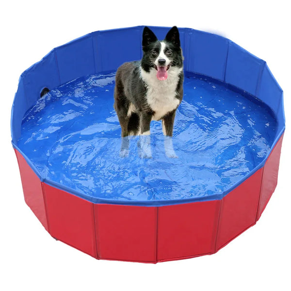 Dog Swimming Bath Pet Foldable Bathtub Large Pool Collapsible Bathtub Pool Kids Cool Pet Accessories Out Cooling