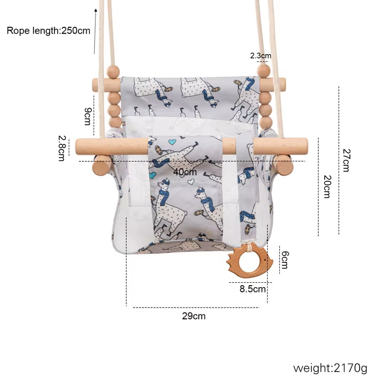 9 Style Baby Garden Swing Chair Wooden Children Kindergarten Toy Outdoor Safety Swing Parent-Child Interactive Toys Kids Product