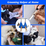 Sehao Pet Grooming for Dog Grooming Harness for Nail Trimming Pet Grooming Sling Helper Holder Pet Supplies Blue L