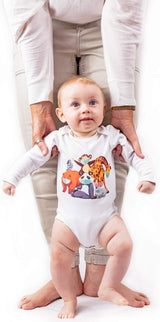 Cute Baby Onesies 0-9 Months, Unisex Baby Bodysuits for Newborn Baby - Long Sleeve Baby Onesies