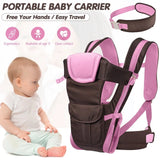 Ergonomic Baby Carrier Backpack, Lightweight Windproof 4 Positions Front and Back Pink Wrap Rider,360 Ergonomic All Season Baby & Child Infant Toddler Newborn Carrier Backpack