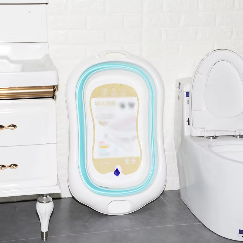 Newborn Baby Folding Bath Tub Portable Foldable Kids Washing Bathtub Folding Non-Slip Bathtub Home Multifunction Baby Product