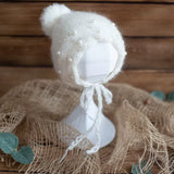 Vintage Newborn Photography Props Hat Hand Knitted Sleep Bonnet Crochet Baby Star Hat Photo Product