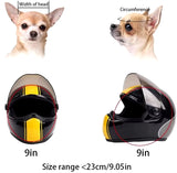 Handsome Pet Helmet,Cute Cat Dog Cap Outdoor Anti-Collision Mini Motorcycle Helmet Cat Dog Styling Photo Props Pet Hat