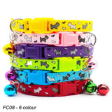 Wholesale 100Pcs Dog Collar with Bell Customize Adjustable Pet Product Accessories Buckles Cat ID Tag Bow Ties Rabbit Neckties