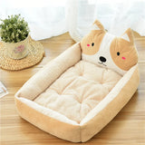 Cute Dog Bed for Small Large Dogs Cushion Luxury Dog Bed House Sofa Pet Product Plush Dog Accessories Pitbull Chihuahua