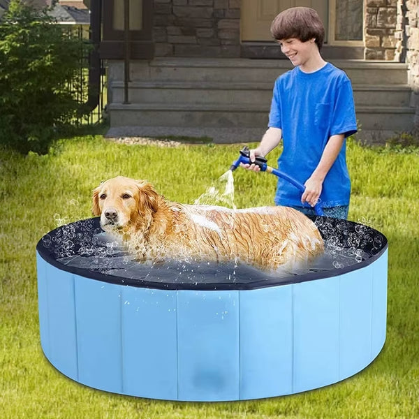 Dog Swimming Bath Pet Foldable Bathtub Large Pool Collapsible Bathtub Pool Kids Cool Pet Accessories Out Cooling