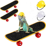 Hot Selling Pet Helmet Skateboard Set of 3 Pet Engineering Hat Hard Hat Hamster Lizard Parrot Toy, Summer Savings Clearance